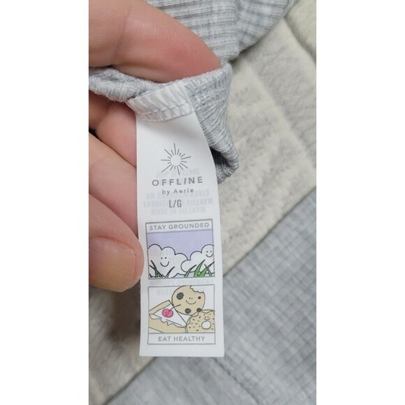 OFFLINE by Aerie Real Good‎ Mock Neck Ribbed Tops – Bundle of 3 (Size L) - Picture 9 of 12